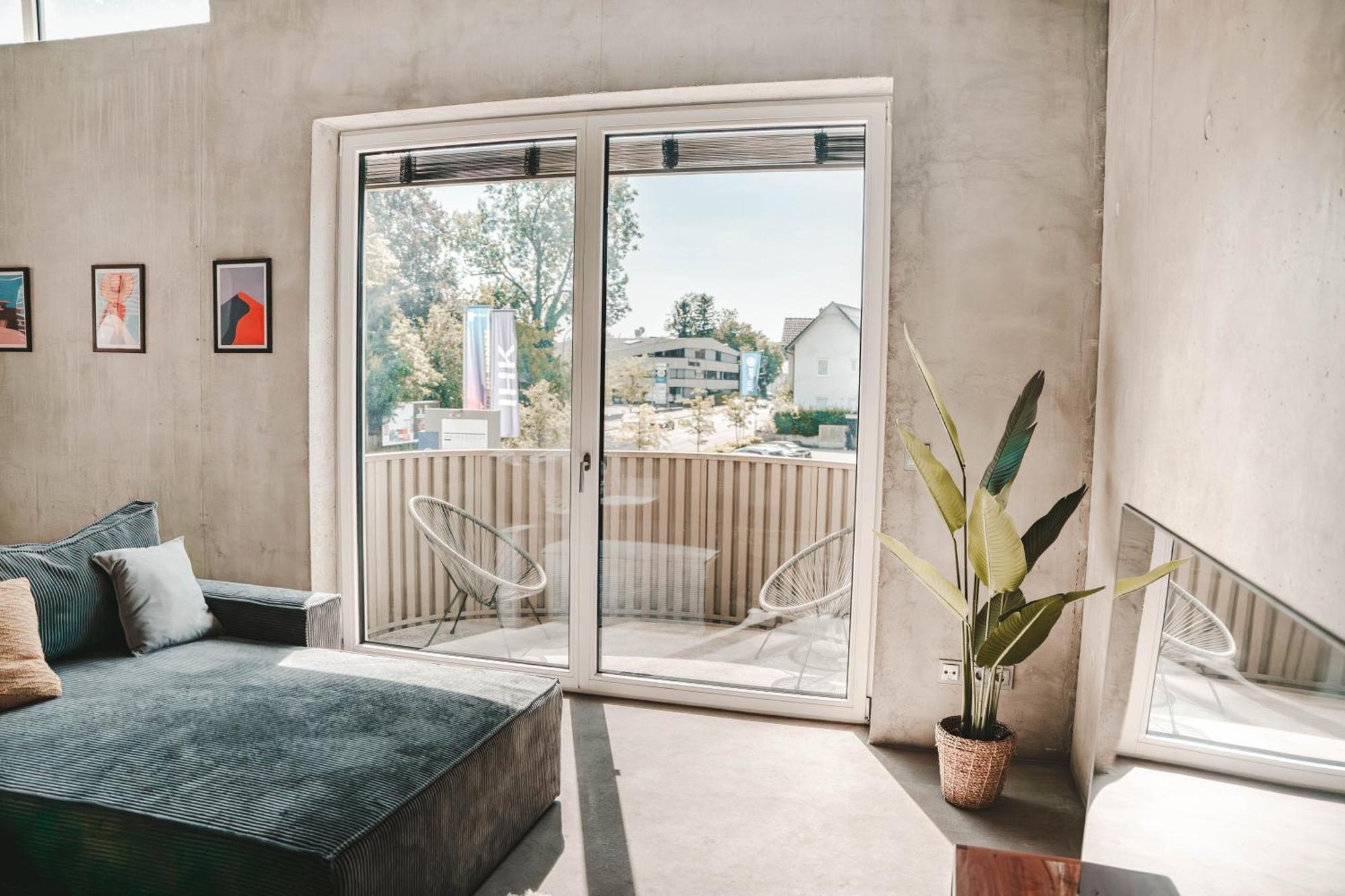 Sunset Club - Loft - 155 M2 Sichtbeton - Zentral Apartment Memmingen Exterior foto